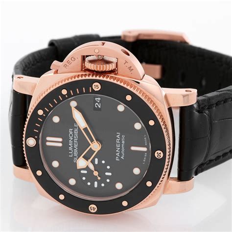 panerai ceramic submersible|panerai submersible 42mm rose gold.